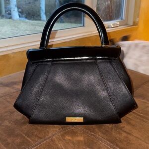 Black Structured Top-Handle Women's Bag - Zac Posen